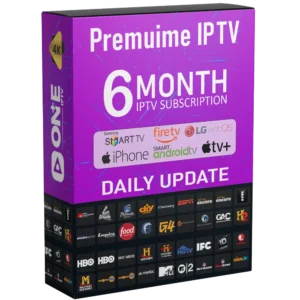 Abonnement IPTV 6 Mois