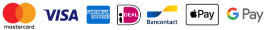 Moyens de paiement: iDEAL, Bancontact, Visa, Mastercard, Apple Pay