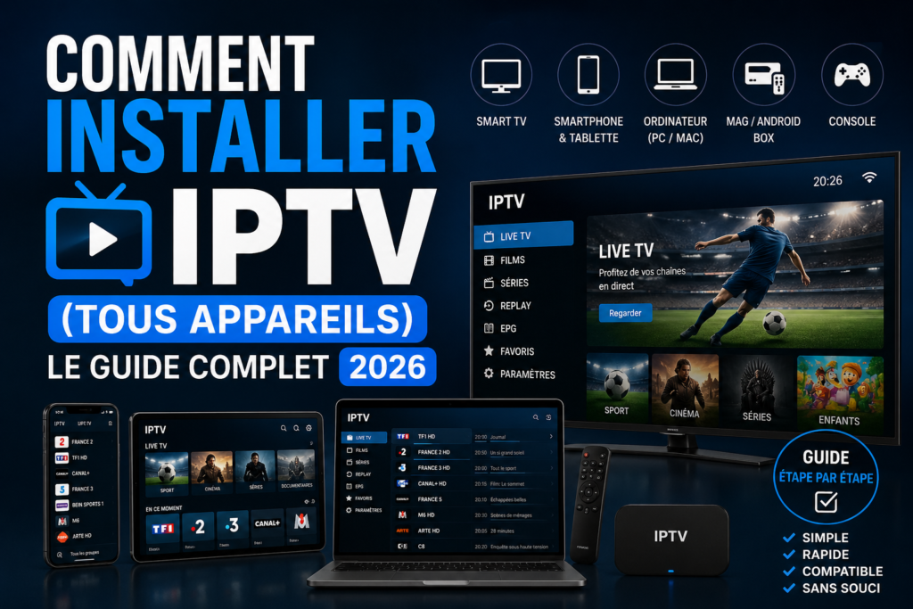 Comment installer IPTV (tous appareils) : Le guide complet 2026